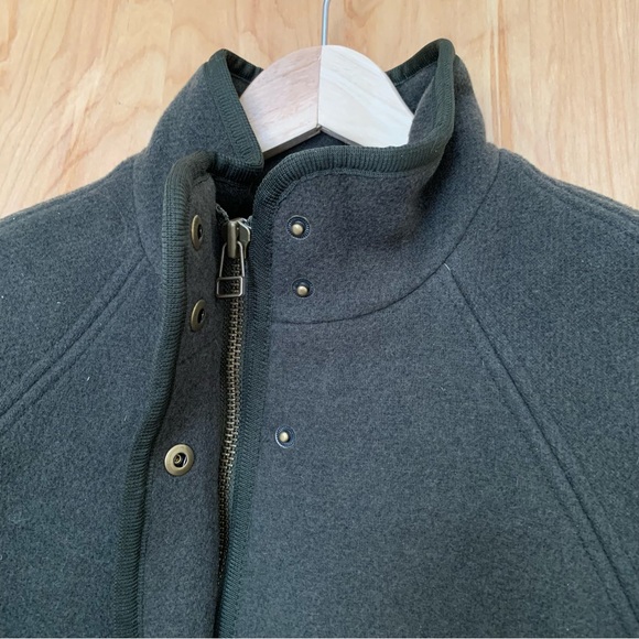 NEW Madewell Estate Wool Cocoon Coat in Dried Olive Melange, size Small - Picture 13 of 13